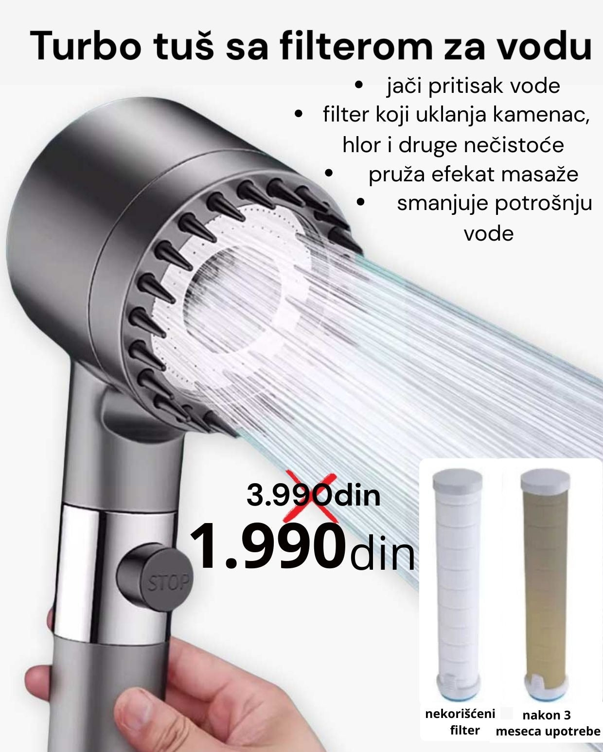 Turbo tuš